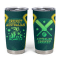 Australian Cricket Tumbler Cup Dark Green Halftone Tech Graphic - Southern Cross Stars