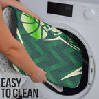 Australian Boomers Basketball Bathroom Set Green Hexagon Camo Style With Dynamic Slam Dunk Graphic