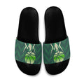 Australian Boomers Basketball Slide Sandals Green Hexagon Camo Style With Dynamic Slam Dunk Graphic