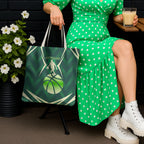 Australian Boomers Basketball Tote Bag Green Hexagon Camo Style With Dynamic Slam Dunk Graphic
