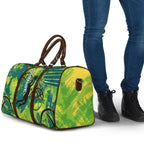 Australian Boomers Basketball Travel Bag Shattered Glass Effect With Flaming Ball And Grunge Brushstrokes