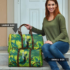 Australian Boomers Basketball Travel Bag Shattered Glass Effect With Flaming Ball And Grunge Brushstrokes