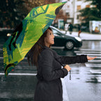 Australian Boomers Basketball Umbrella Shattered Glass Effect With Flaming Ball And Grunge Brushstrokes