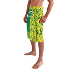 Australian Opals Basketball Lavalava Geometric Tribal Pattern In Green And Gold Athletic Art