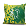 Australian Opals Basketball Pillow Cover Geometric Tribal Pattern In Green And Gold Athletic Art