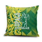Australian Opals Basketball Pillow Cover Geometric Tribal Pattern In Green And Gold Athletic Art
