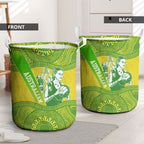Australian Diamonds Netball Laundry Basket Indigenous Aboriginal Art Style Dot Pattern Graphics