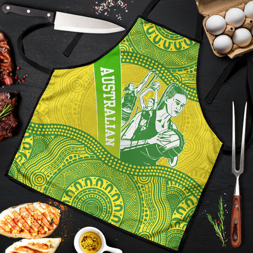 Australian Diamonds Netball Apron Indigenous Aboriginal Art Style Dot Pattern Graphics
