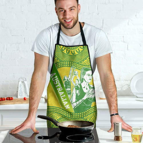 Australian Diamonds Netball Apron Indigenous Aboriginal Art Style Dot Pattern Graphics