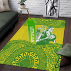 Australian Diamonds Netball Area Rug Indigenous Aboriginal Art Style Dot Pattern Graphics