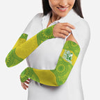 Australian Diamonds Netball Arm Sleeves Indigenous Aboriginal Art Style Dot Pattern Graphics