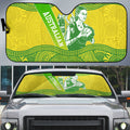 Australian Diamonds Netball Auto Sun Shade Indigenous Aboriginal Art Style Dot Pattern Graphics