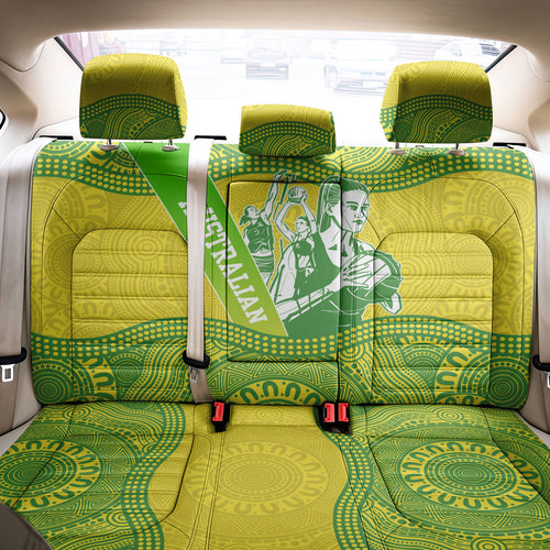 Australian Diamonds Netball Back Car Seat Cover Indigenous Aboriginal Art Style Dot Pattern Graphics