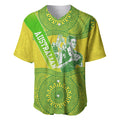 Australian Diamonds Netball Baseball Jersey Indigenous Aboriginal Art Style Dot Pattern Graphics