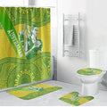 Australian Diamonds Netball Bathroom Set Indigenous Aboriginal Art Style Dot Pattern Graphics