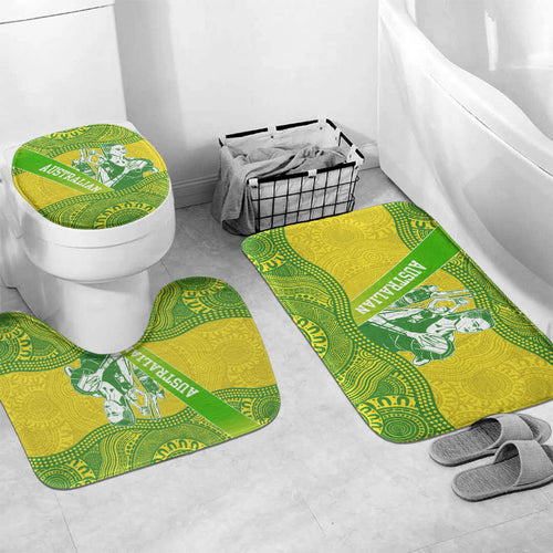 Australian Diamonds Netball Bathroom Set Indigenous Aboriginal Art Style Dot Pattern Graphics