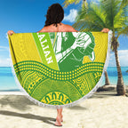 Australian Diamonds Netball Beach Blanket Indigenous Aboriginal Art Style Dot Pattern Graphics