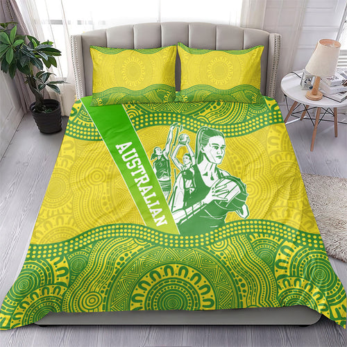 Australian Diamonds Netball Bedding Set Indigenous Aboriginal Art Style Dot Pattern Graphics
