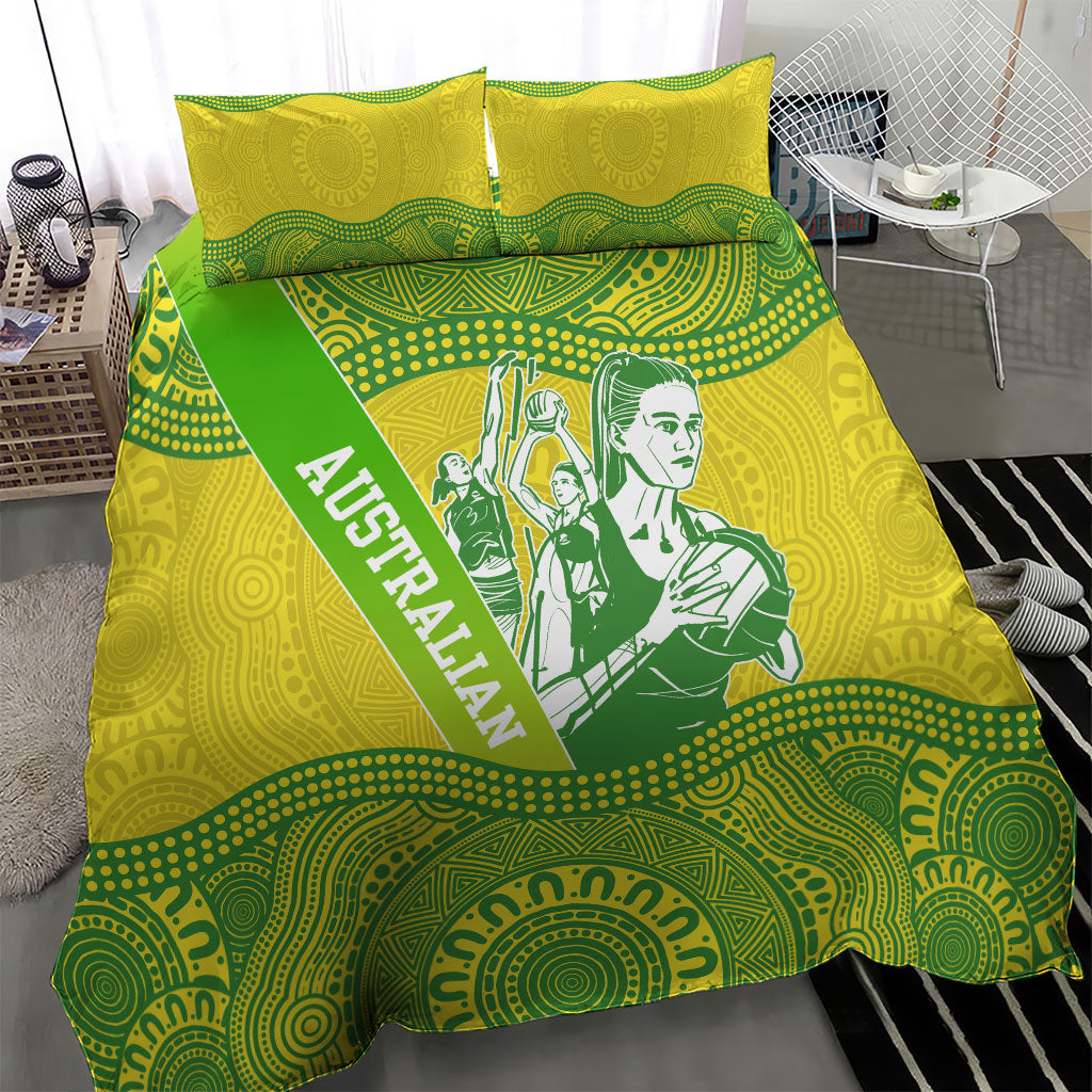 Australian Diamonds Netball Bedding Set Indigenous Aboriginal Art Style Dot Pattern Graphics