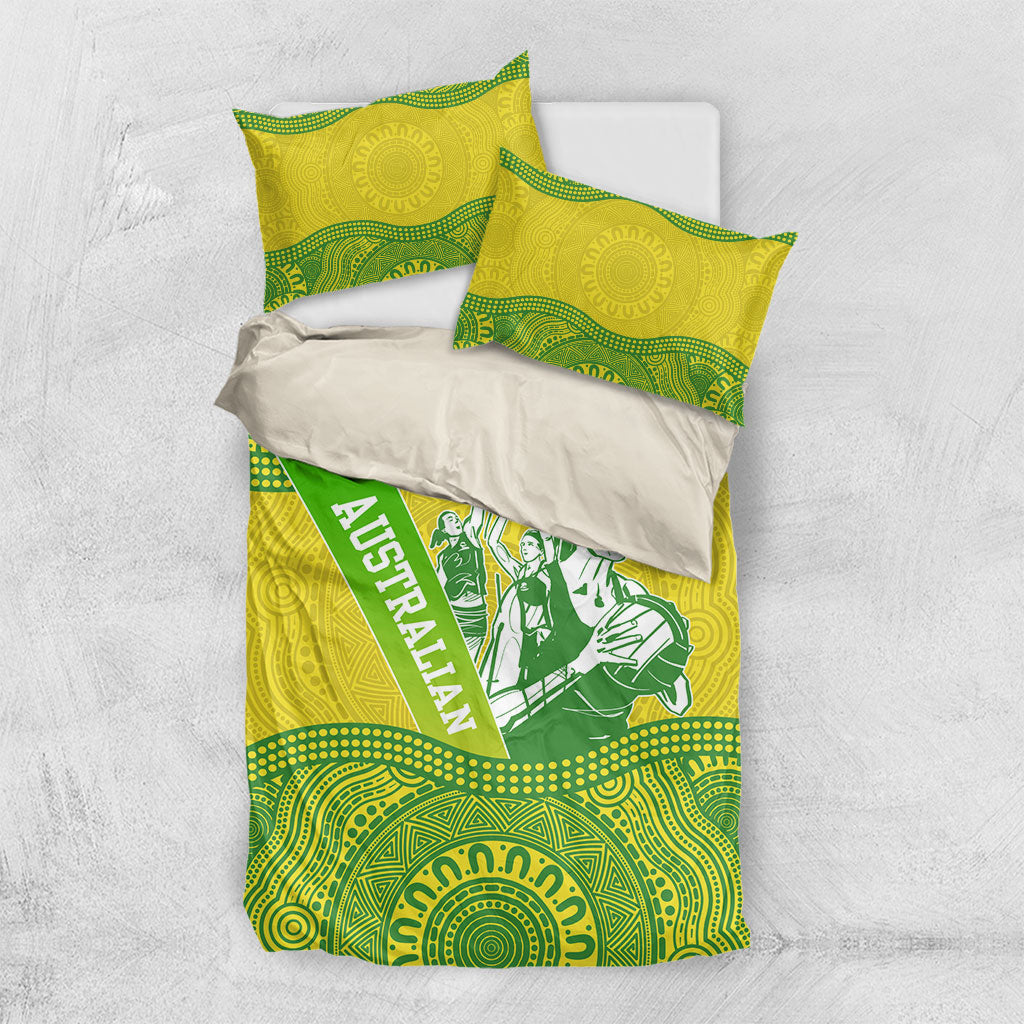 Australian Diamonds Netball Bedding Set Indigenous Aboriginal Art Style Dot Pattern Graphics