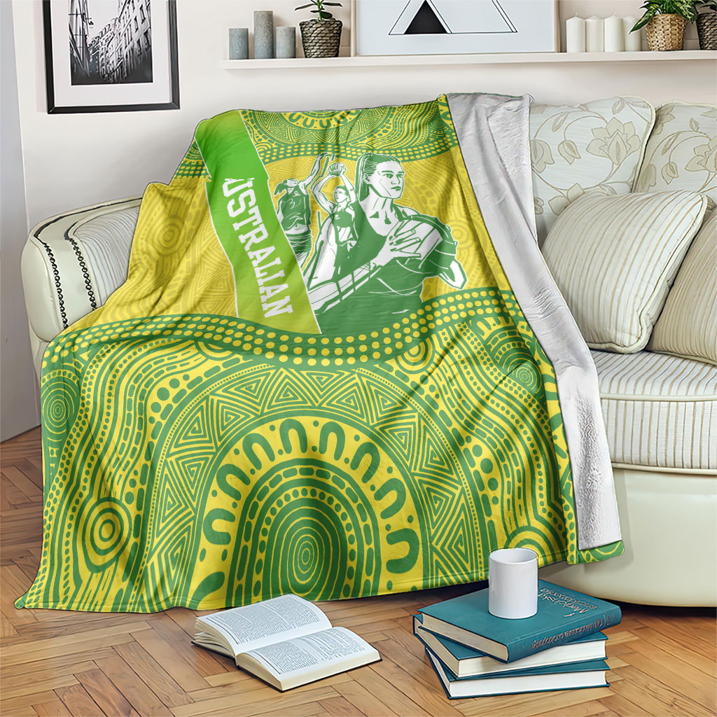 Australian Diamonds Netball Blanket Indigenous Aboriginal Art Style Dot Pattern Graphics