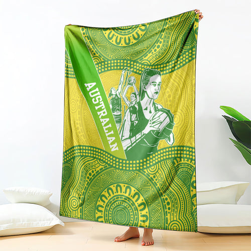 Australian Diamonds Netball Blanket Indigenous Aboriginal Art Style Dot Pattern Graphics