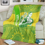 Australian Diamonds Netball Blanket Indigenous Aboriginal Art Style Dot Pattern Graphics