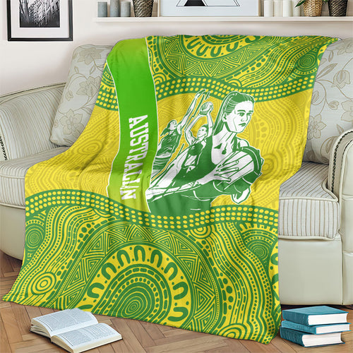 Australian Diamonds Netball Blanket Indigenous Aboriginal Art Style Dot Pattern Graphics