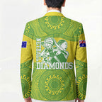 Australian Diamonds Netball Blazer Indigenous Aboriginal Art Style Dot Pattern Graphics