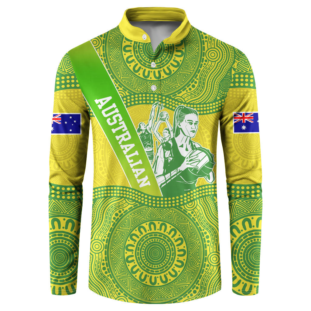 Australian Diamonds Netball Button Sweatshirt Indigenous Aboriginal Art Style Dot Pattern Graphics