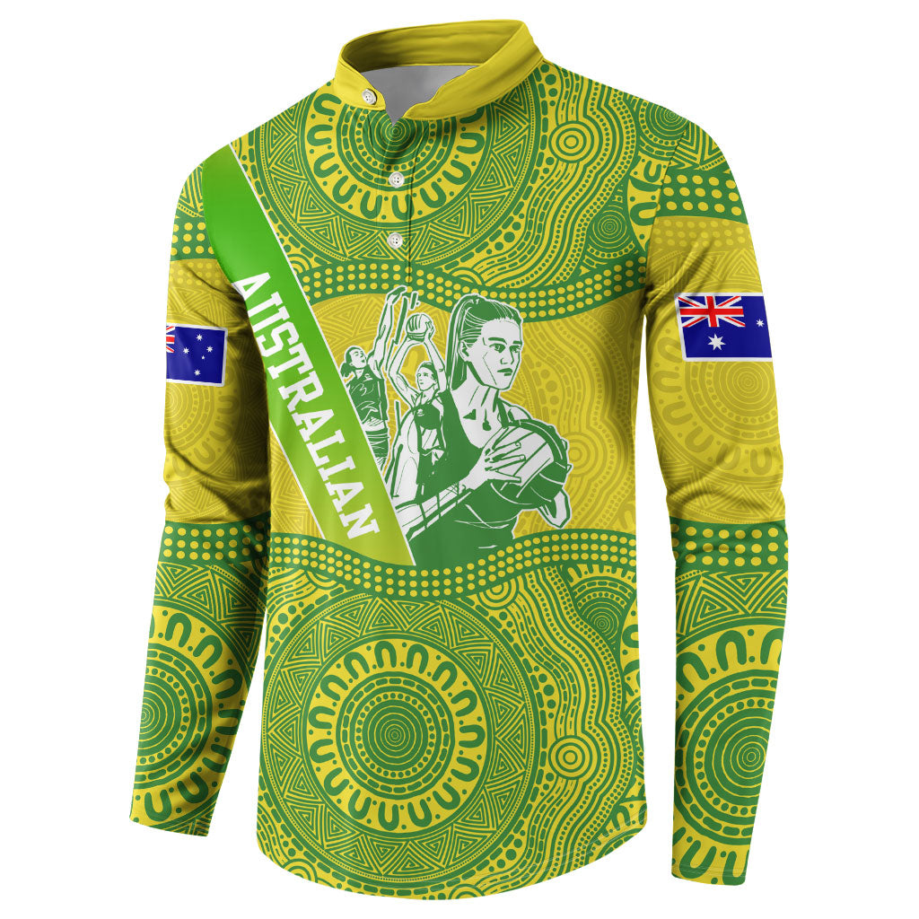 Australian Diamonds Netball Button Sweatshirt Indigenous Aboriginal Art Style Dot Pattern Graphics