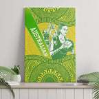 Australian Diamonds Netball Canvas Wall Art Indigenous Aboriginal Art Style Dot Pattern Graphics