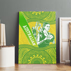 Australian Diamonds Netball Canvas Wall Art Indigenous Aboriginal Art Style Dot Pattern Graphics