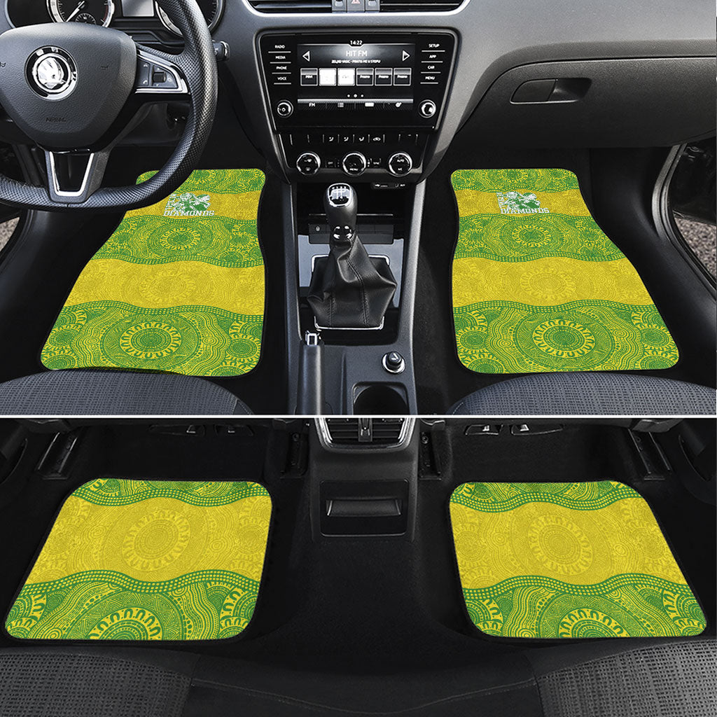 Australian Diamonds Netball Car Mats Indigenous Aboriginal Art Style Dot Pattern Graphics