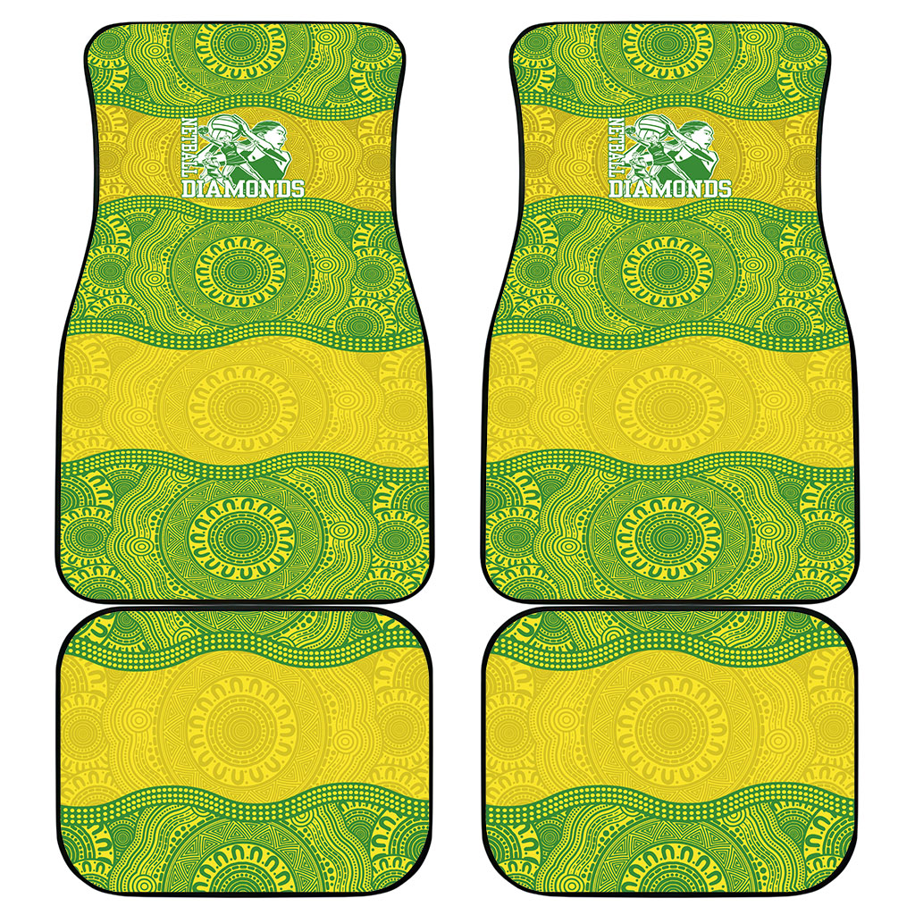 Australian Diamonds Netball Car Mats Indigenous Aboriginal Art Style Dot Pattern Graphics