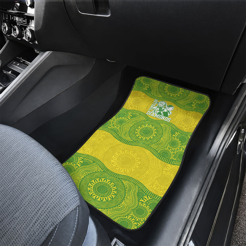 Australian Diamonds Netball Car Mats Indigenous Aboriginal Art Style Dot Pattern Graphics