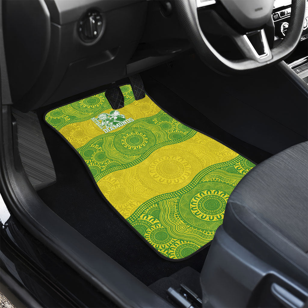 Australian Diamonds Netball Car Mats Indigenous Aboriginal Art Style Dot Pattern Graphics