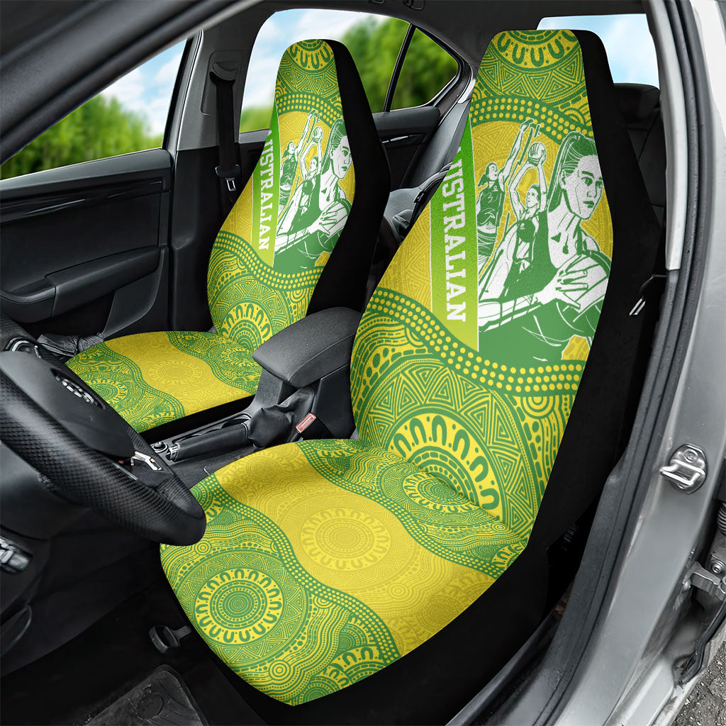 Australian Diamonds Netball Car Seat Cover Indigenous Aboriginal Art Style Dot Pattern Graphics