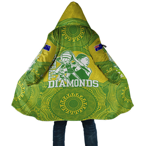 Australian Diamonds Netball Cloak Indigenous Aboriginal Art Style Dot Pattern Graphics