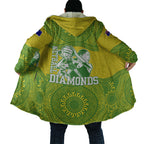 Australian Diamonds Netball Cloak Indigenous Aboriginal Art Style Dot Pattern Graphics