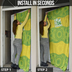 Australian Diamonds Netball Door Cover Indigenous Aboriginal Art Style Dot Pattern Graphics
