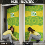 Australian Diamonds Netball Door Cover Indigenous Aboriginal Art Style Dot Pattern Graphics