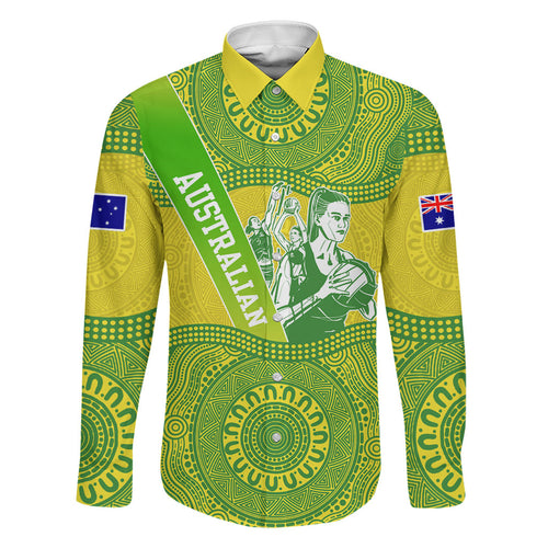Australian Diamonds Netball Family Matching Mermaid Dress and Hawaiian Shirt Indigenous Aboriginal Art Style Dot Pattern Graphics