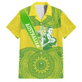 Australian Diamonds Netball Family Matching Off The Shoulder Long Sleeve Dress and Hawaiian Shirt Indigenous Aboriginal Art Style Dot Pattern Graphics