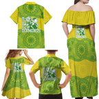 Australian Diamonds Netball Family Matching Off Shoulder Maxi Dress and Hawaiian Shirt Indigenous Aboriginal Art Style Dot Pattern Graphics