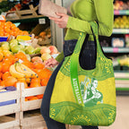 Australian Diamonds Netball Grocery Bag Indigenous Aboriginal Art Style Dot Pattern Graphics
