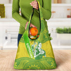 Australian Diamonds Netball Grocery Bag Indigenous Aboriginal Art Style Dot Pattern Graphics