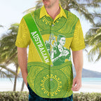 Australian Diamonds Netball Hawaiian Shirt Indigenous Aboriginal Art Style Dot Pattern Graphics