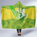 Australian Diamonds Netball Hooded Blanket Indigenous Aboriginal Art Style Dot Pattern Graphics