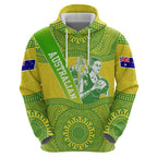 Australian Diamonds Netball Hoodie Indigenous Aboriginal Art Style Dot Pattern Graphics